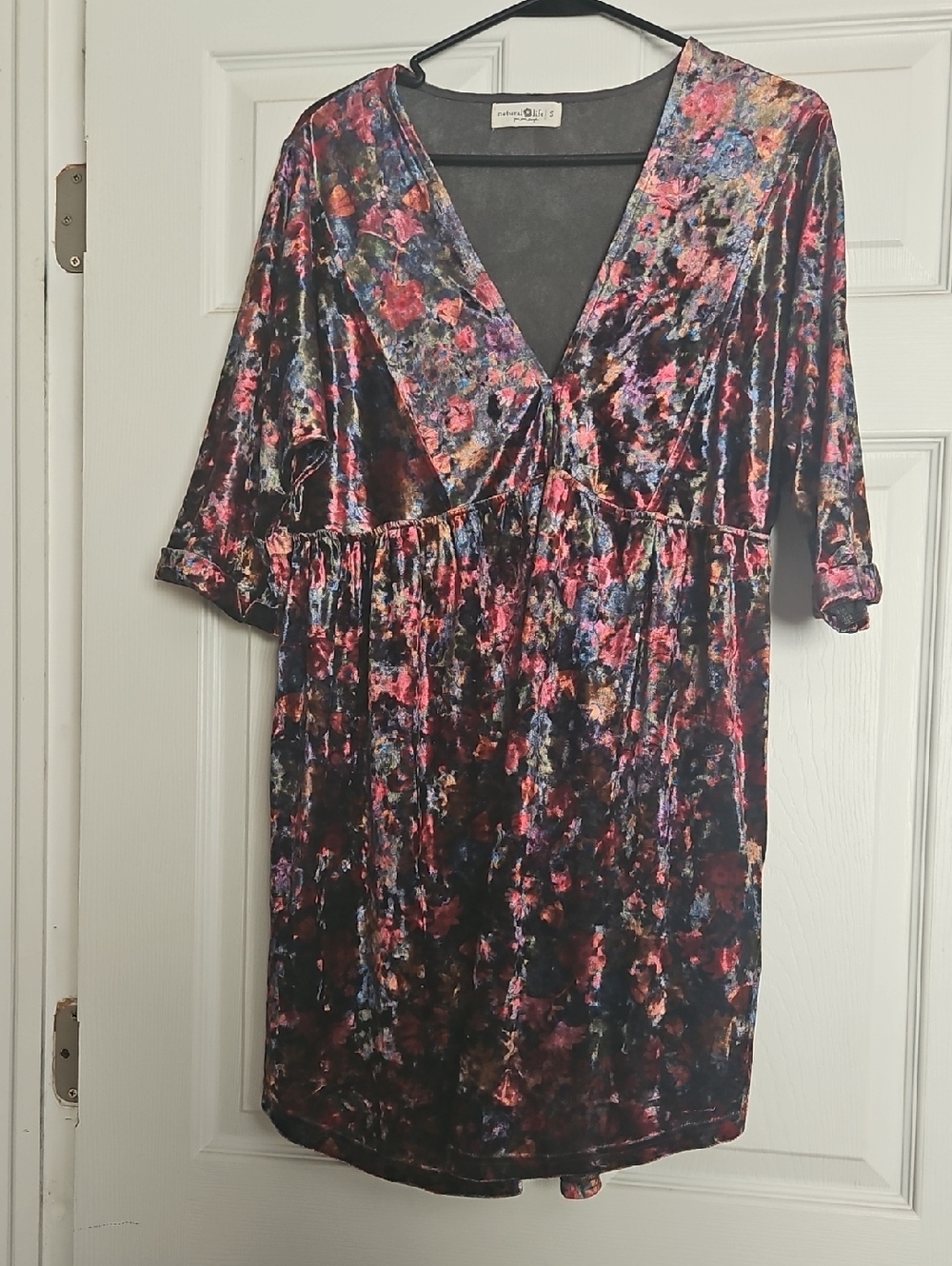 NATURAL LIFE Metallic Charcoal Knit Top — Gray